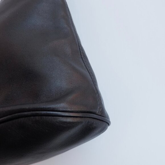 Authentic Preowned Fendi Black Leather FF Logo Bucket Shoulder Bag - Picture 5 of 16